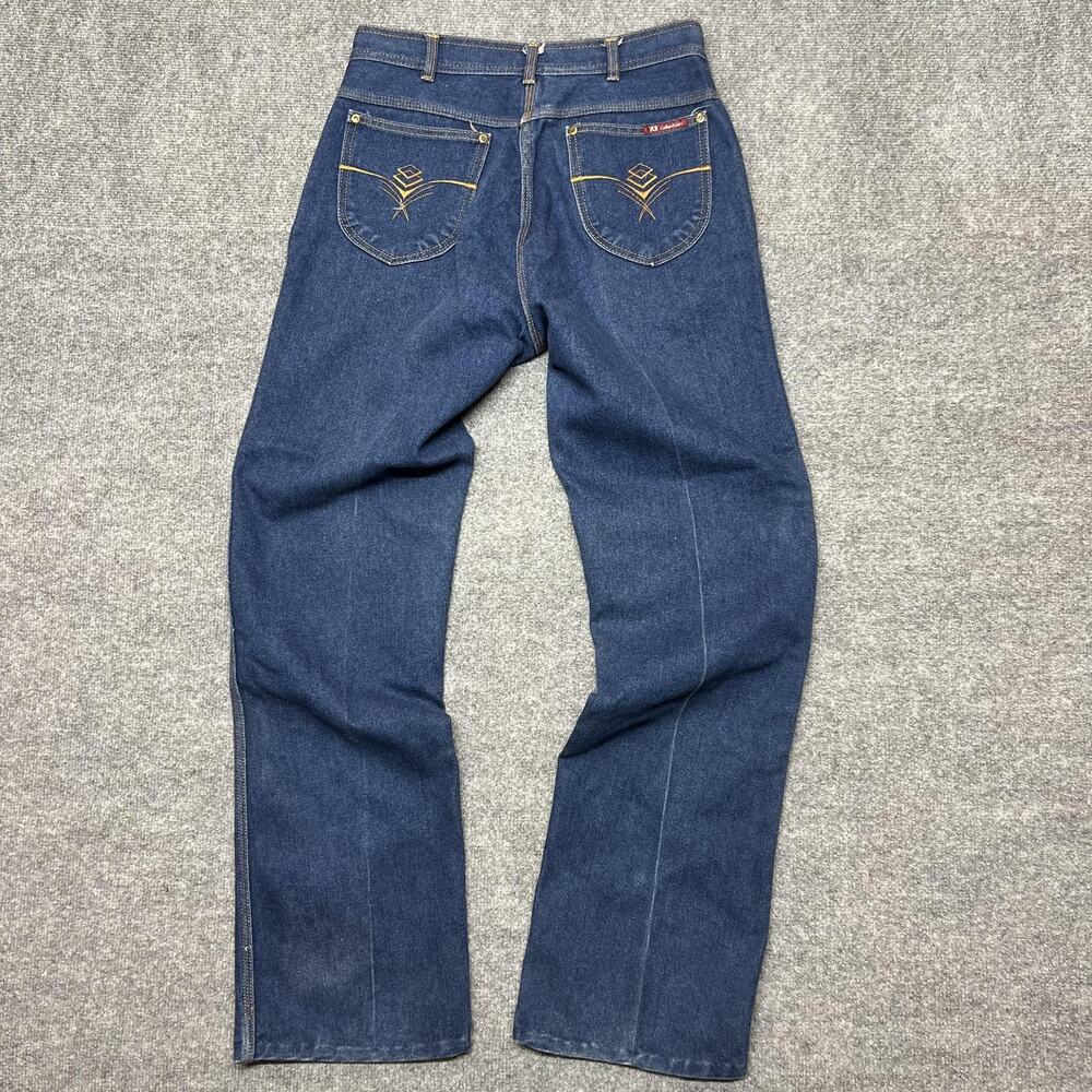 Vintage Anthonys 701 Collection Jeans Womens 16 Blue High Rise Denim 60s 70s